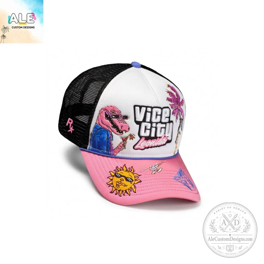 GTA VI x Oakley Collaboration Vice City Trucker Hat Snapback Cap 5 GTA VI x Oakley Collaboration Vice City Trucker Hat Snapback Cap