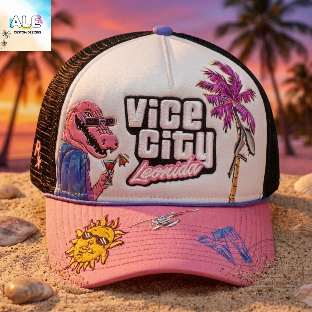 GTA VI x Oakley Collaboration Vice City Trucker Hat Snapback Cap 6 GTA VI x Oakley Collaboration Vice City Trucker Hat Snapback Cap
