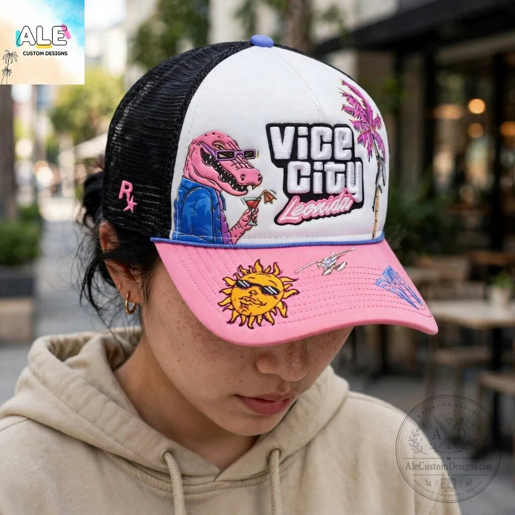 GTA VI x Oakley Collaboration Vice City Trucker Hat Snapback Cap 8 GTA VI x Oakley Collaboration Vice City Trucker Hat Snapback Cap