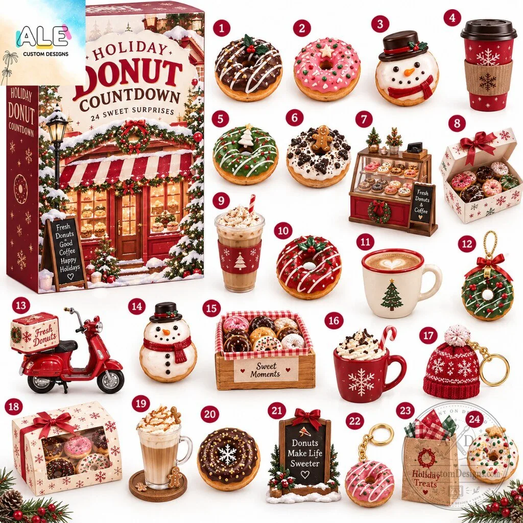 Holiday Donut Countdown Advent Calendar