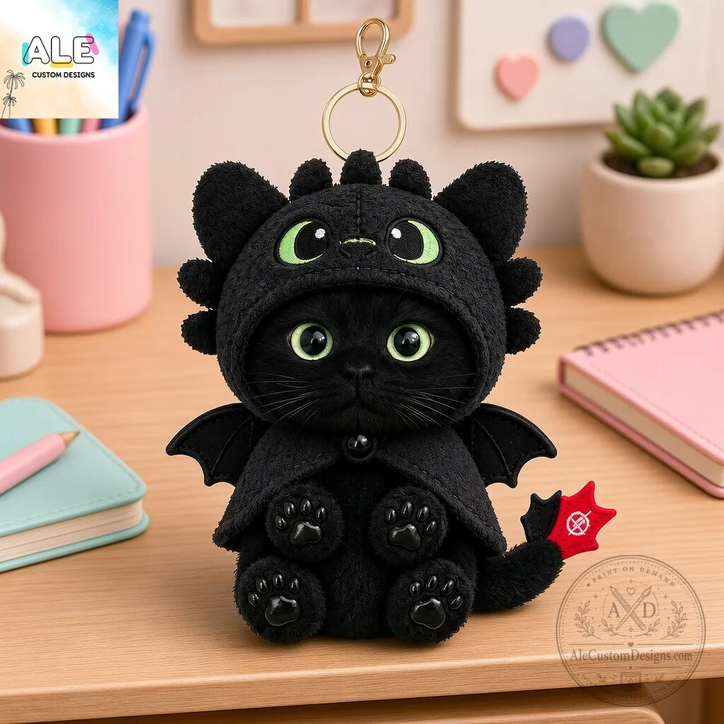 Dragon Fantasy Character Plush Keychain Bag Charm 5 Dragon Fantasy Character Plush Keychain Bag Charm