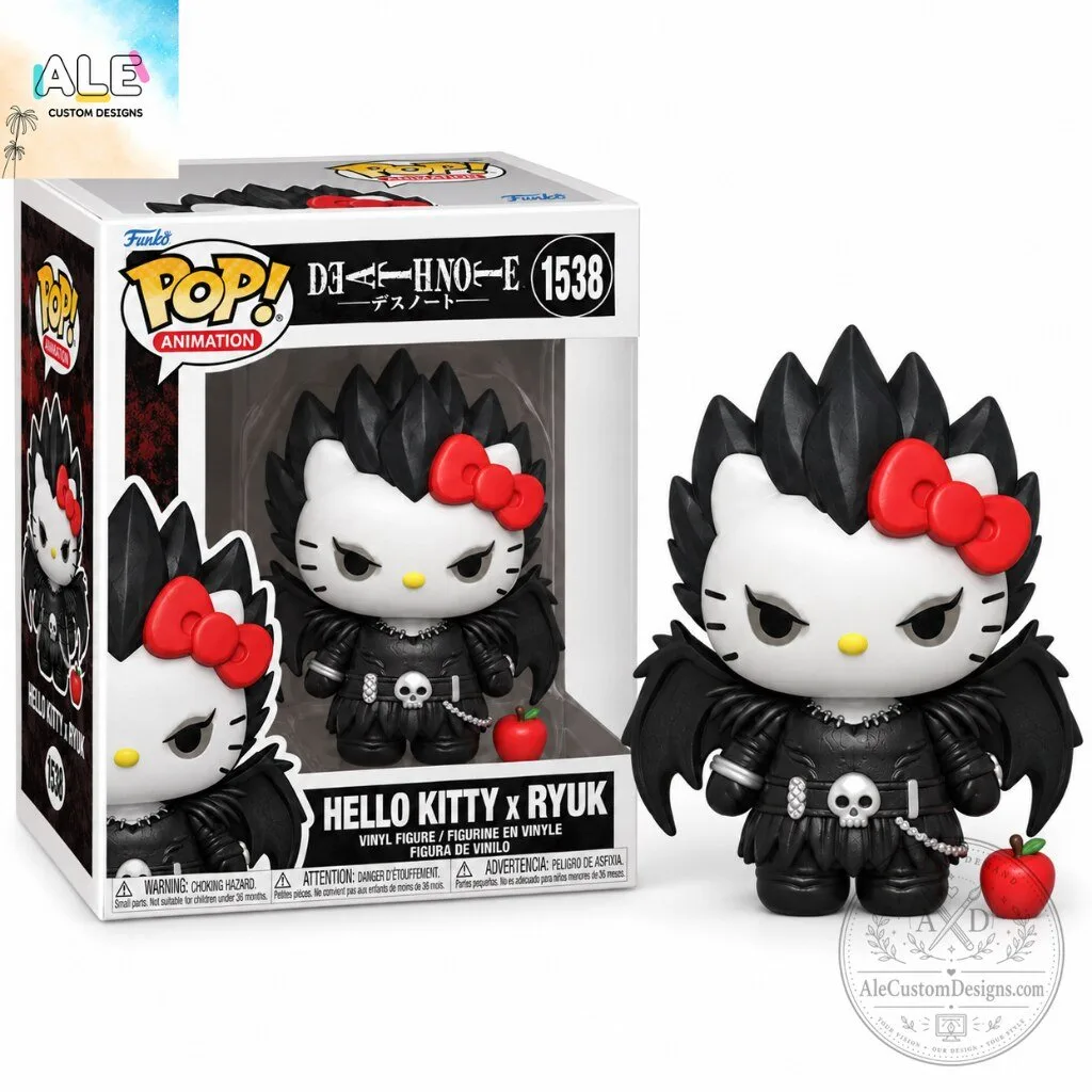 Hello Kitty X Ryuk Vinyl Figure Pop Culture Collectible Toy
