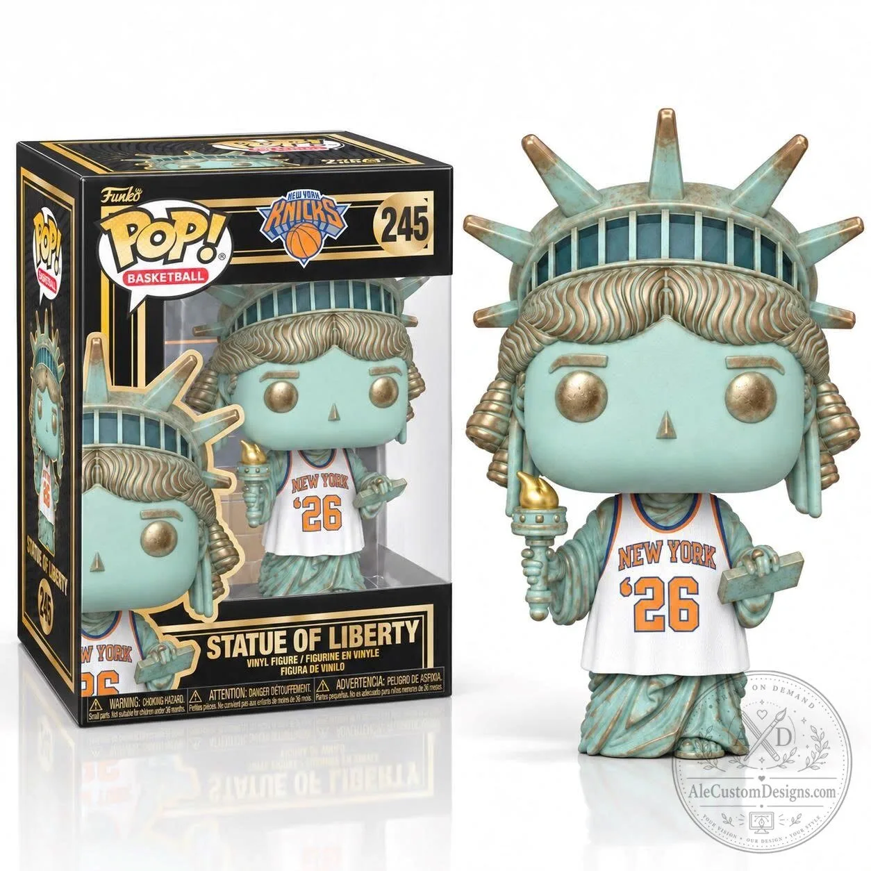 Funko Pop Lady Liberty Knicks Jersey NBA Basketball Vinyl Figure